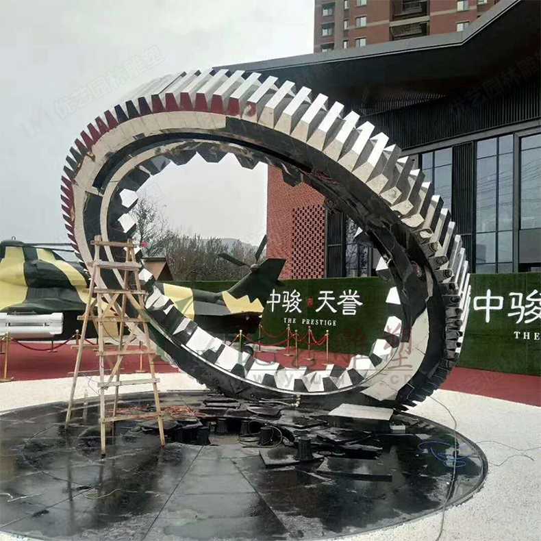 不銹鋼齒輪雕塑 不銹鋼齒輪雕塑