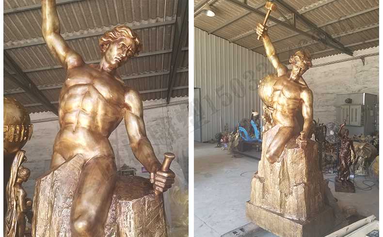 雕刻自我人物雕塑，銅雕刻自我雕塑，自我雕刻人物銅雕塑