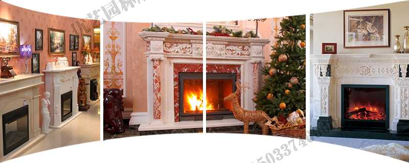 歐式壁爐架實景，大理石壁爐架定制，石雕壁爐架工廠