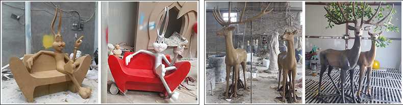 玻璃鋼雕塑制作流程，仿真景觀雕塑廠家